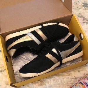 Black Gola Bullet Mirror Trident sneaker US 7 EU 38